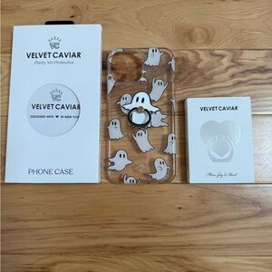 Velvet Caviar Ghost Phone Case with ring - Clear